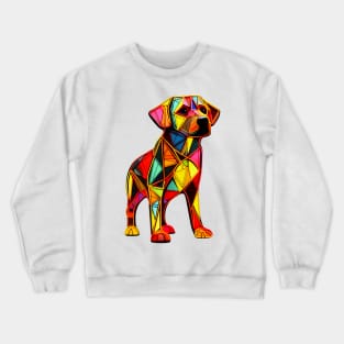 Geometric Dog Crewneck Sweatshirt